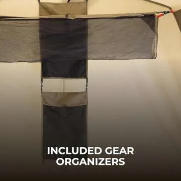 TETON Sports Mesa 10 Canvas Tent; 6 Person Family Camping Tent, Room with a View