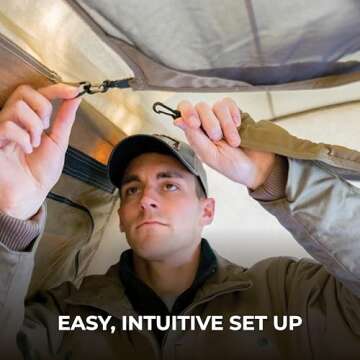 TETON Sports Mesa 10 Canvas Tent; 6 Person Family Camping Tent, Room with a View