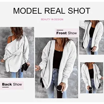 Dokotoo Cozy Open Front Cardigan for Women