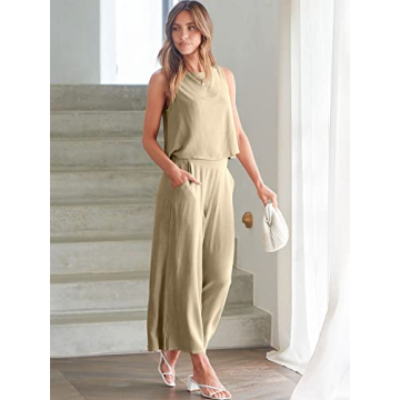 Stylish ANRABESS Women's Summer 2 Piece Outfits