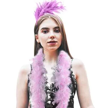 Fascinator Feather Headband & Boa for 1920s Parties