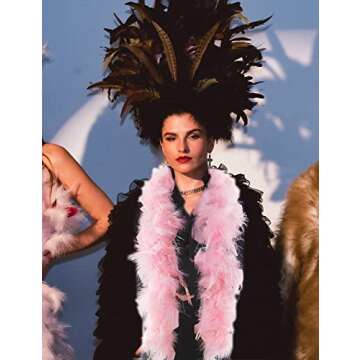 Fascinator Feather Headband & Boa for 1920s Parties