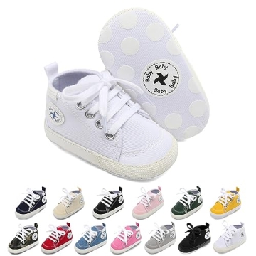 Adorable Moccasin Sneakers for First Steps - Soft Anti-Slip High Tops