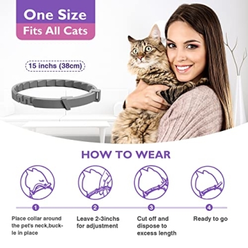 Calming Collar for Cats - Anxiety Relief Pheromone Collars