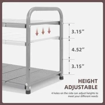 STORAGE MANIAC Expandable Under Sink Organizer with Shelves