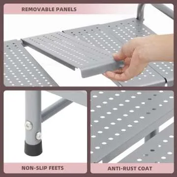 STORAGE MANIAC Expandable Under Sink Organizer with Shelves