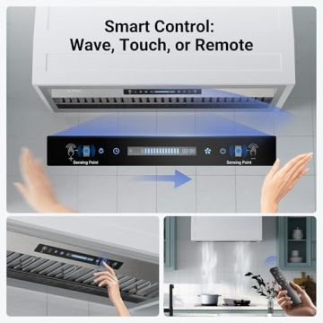 IKTCH 36" Built-in Range Hood with Remote Control