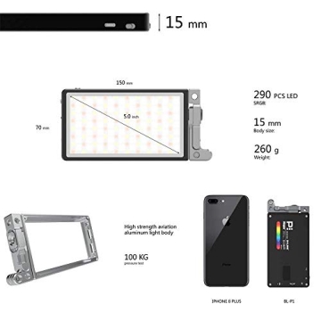BOLING BL-P1 RGB LED Video Light - Compact & Versatile