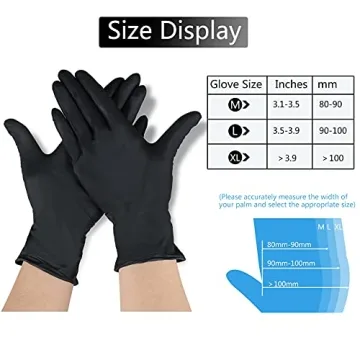 AKGK Nitrile Gloves - 100pcs Disposable Cleaning Gloves