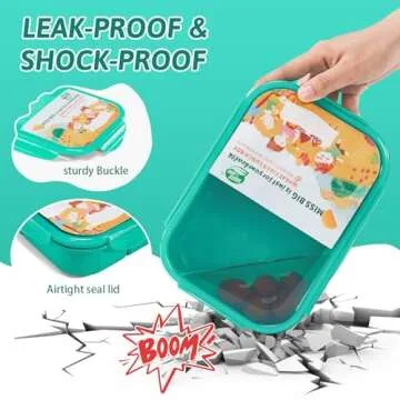 MISS BIG Bento Box - Leakproof Lunch Box for Kids & Adults