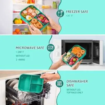 MISS BIG Bento Box - Leakproof Lunch Box for Kids & Adults