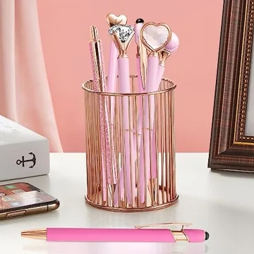 YOXMJDB Pink Pens Set - Cute Ballpoint Pens for Women