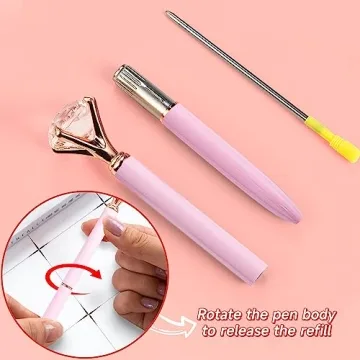 YOXMJDB Pink Pens Set - Cute Ballpoint Pens for Women