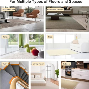 Kadrama Rug Corners Gripper - Non-Slip Corner Pads 16 Pack