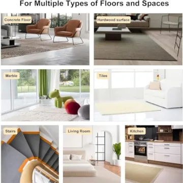 Kadrama Rug Corners Gripper - Non-Slip Corner Pads 16 Pack