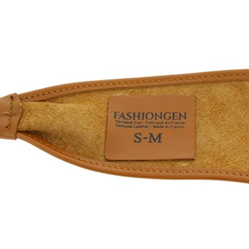 CASSIANE Women's Elegant Leather Obi Belt in Camel