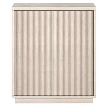 Henn&Hart Alston Accent Cabinet, 28" Wide, Alder White