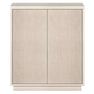 Henn&Hart Alston Accent Cabinet, 28" Wide, Alder White