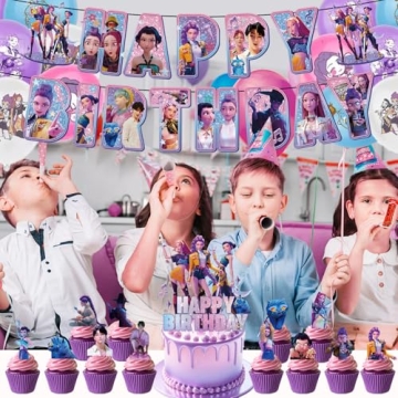 Happy Birthday Banner for Girls - Durable Party Decoration