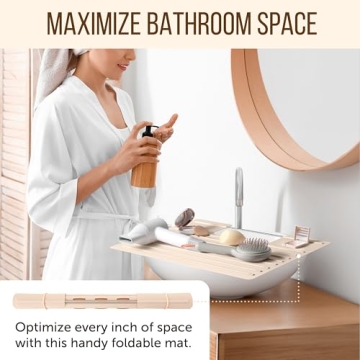 Maplefield Silicone Sink Cover Heat-Resistant Makeup Mat