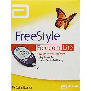 FreeStyle Freedom Lite Blood Glucose Meter - Easy Use, High Accuracy