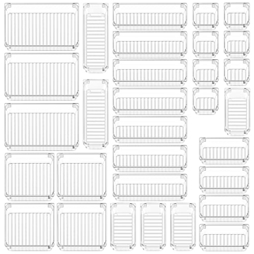 HK235 31-piece Desk Drawer Organizer Trays for All Uses
