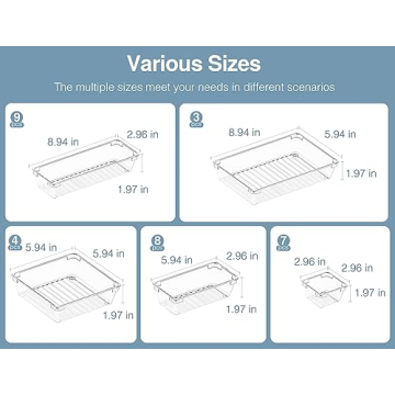 HK235 31-piece Desk Drawer Organizer Trays for All Uses