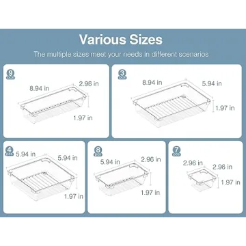 HK235 31-piece Desk Drawer Organizer Trays for All Uses