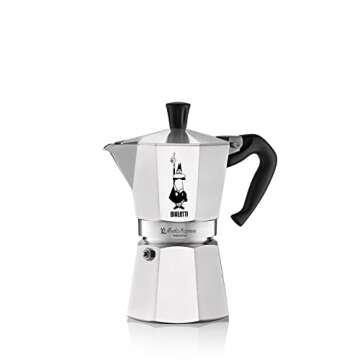 Bialetti Moka Express 3-Cup and 6-Cup Stovetop Espresso Makers Bundle | Silver