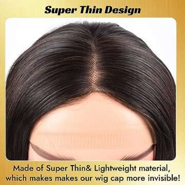 Royota HD Wig Caps for Women,Breathable Wig Cap for Lace Front Wig, 3 Packs 6 Pieces, Stocking Stretchy Caps for Wig, Transparent Wig Cap for Cosplay, Thin Invisible Wig Caps for Women 6 pcs