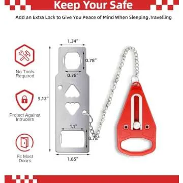 Goasion Portable Door Lock - Enhance Home Security Easily