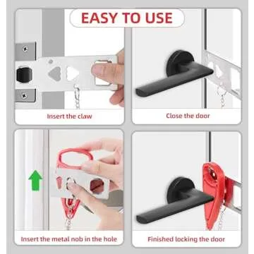 Goasion Portable Door Lock - Enhance Home Security Easily
