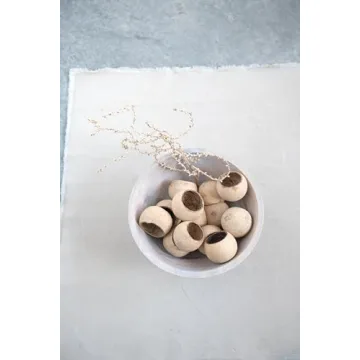 Creative Co-Op Mango Wood Decorative Serving Bowl