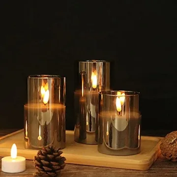 GenSwin Flameless Candles with Remote for Home Decoration
