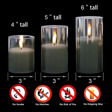 GenSwin Flameless Candles with Remote for Home Decoration