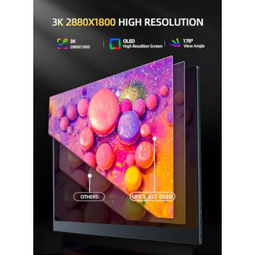 UPERFECT Portable 15.6 inch QLED Monitor for Travel