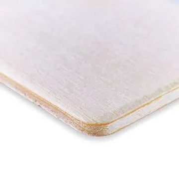 Super Z Outlet 50 Pack Unfinished Natural Wood Rectangle Blank Pieces Wooden Tags Slices for Arts & Crafts, Painting DIY Decorations, Embellish, Burning & Staining (2.08” x 1.37” Rectangle)