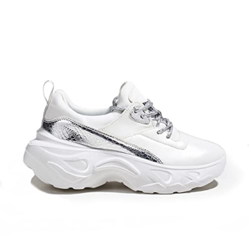 Stylish Holographic Chunky Sneakers for Women