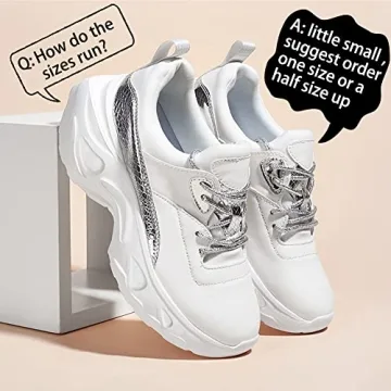 Stylish Holographic Chunky Sneakers for Women