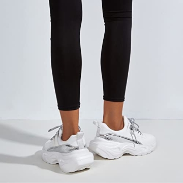 Stylish Holographic Chunky Sneakers for Women