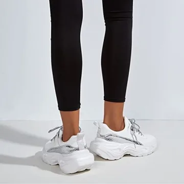 Stylish Holographic Chunky Sneakers for Women