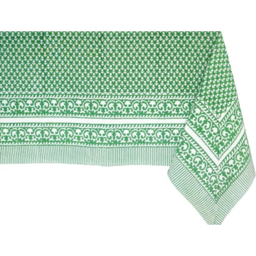 Shop ATOSII Queen Green Cotton Tablecloth 60x108 Inches