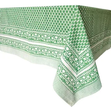 Shop ATOSII Queen Green Cotton Tablecloth 60x108 Inches