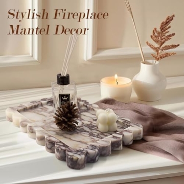 Calacatta Viola Marble Tray - Unique Decorative Elegance