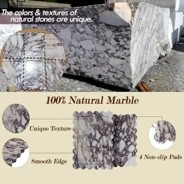 Calacatta Viola Marble Tray - Unique Decorative Elegance