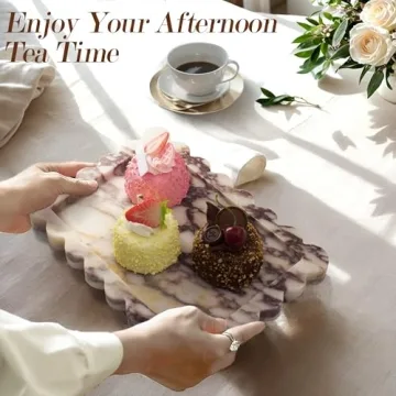 Calacatta Viola Marble Tray - Unique Decorative Elegance