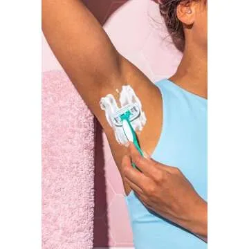 BIC Soleil Sensitive Advanced Women's Disposable Razors With 360 Degree Moisture Strips For Enhanced Glide, Shaving Razors With 5 Blades, 2 Count