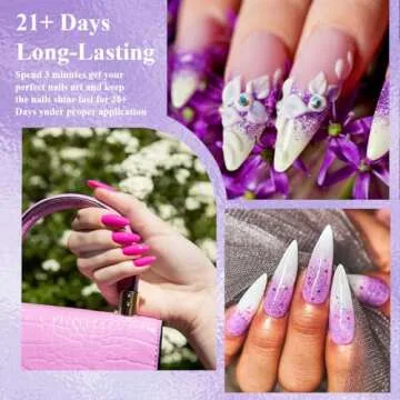 Tuffking 6 Color Gel Nail Polish UV Gift Set for Home & Salon