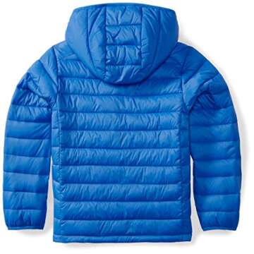 Packable Hooded Puffer Jacket for Boys - Water-Resistant