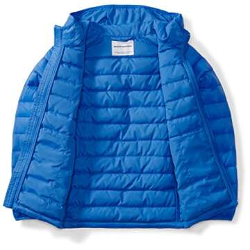 Packable Hooded Puffer Jacket for Boys - Water-Resistant